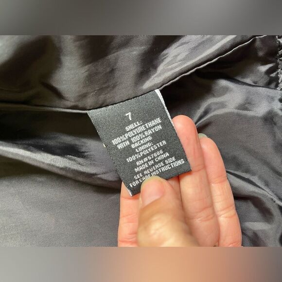 Girls Me Jane size 7 Black Faux Leather Moto Jacket - Picture 9 of 9